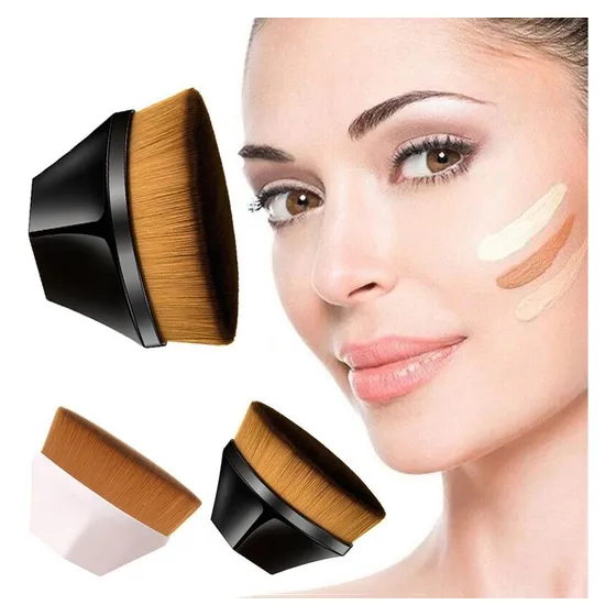 Kit 2 Pincel Mágico Hexagonal Base Maquiagem Tiktok Brush