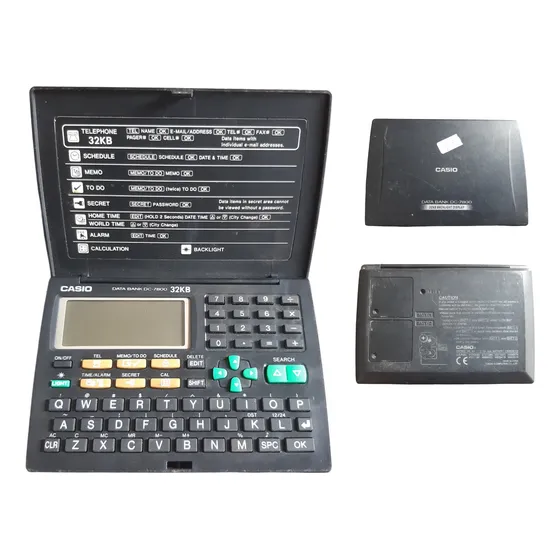 Agenda Eletrônica Casio Banco De Dados Dc-7800 32k Data Bank