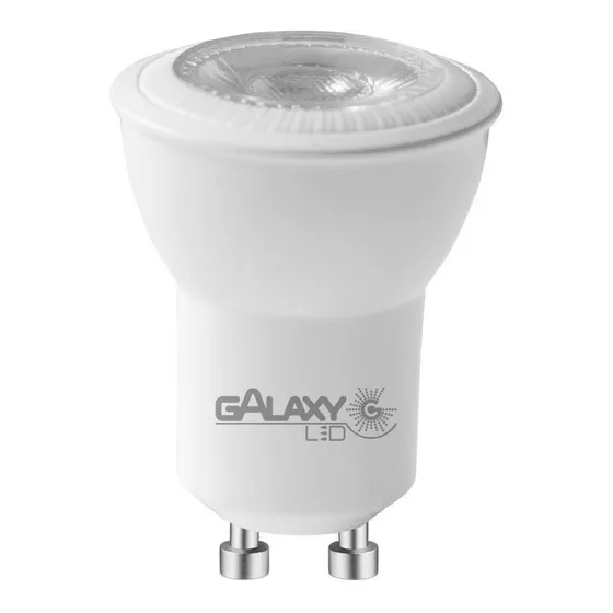Kit 10 Lampada Mini Dicroica 4w Mr11 Gu10 127/220V Led 3000k Cor da luz Branco-quente GalaxyLED