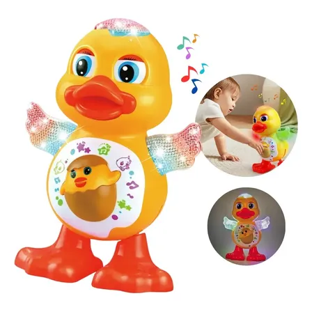 Pato Dançarino Musical Infantil Interativo Com Luzes E Som