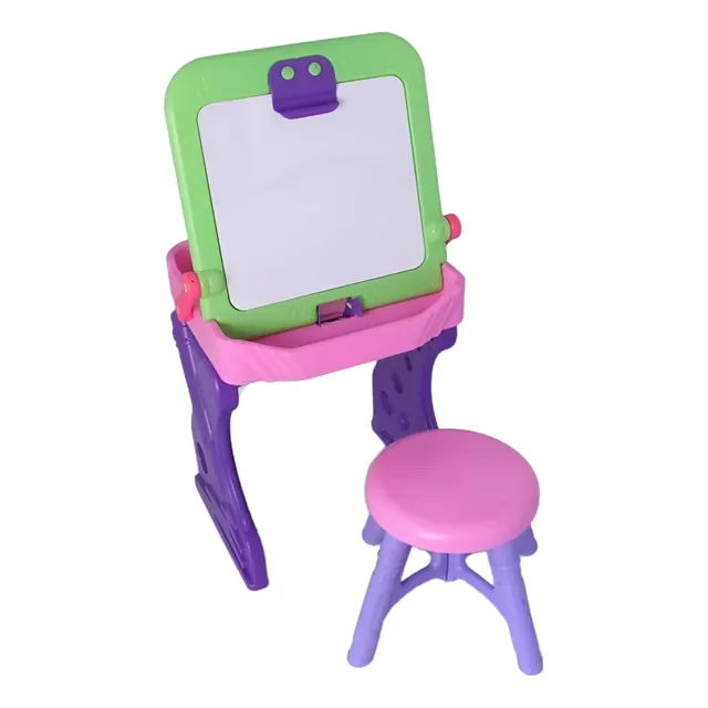 Mesa Escritorio Pupitre 2 En 1 Con Tablero Para Niña