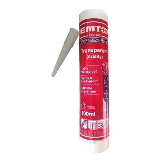 Cartucho Silicón Profesional Para Pistola 300 Ml Emtop 