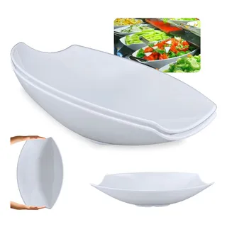 Kit 2 Travessas Buffet Salada Oval Funda 46cm Restaurante Kit 2 Travessas Buffet Salada Oval Funda 46cm Restaurante