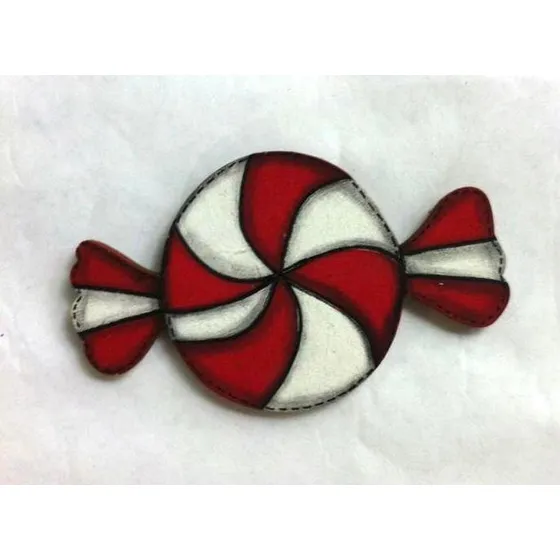 Pack De 10 Esferas Navideñas Artesanales En Madera Caramelo