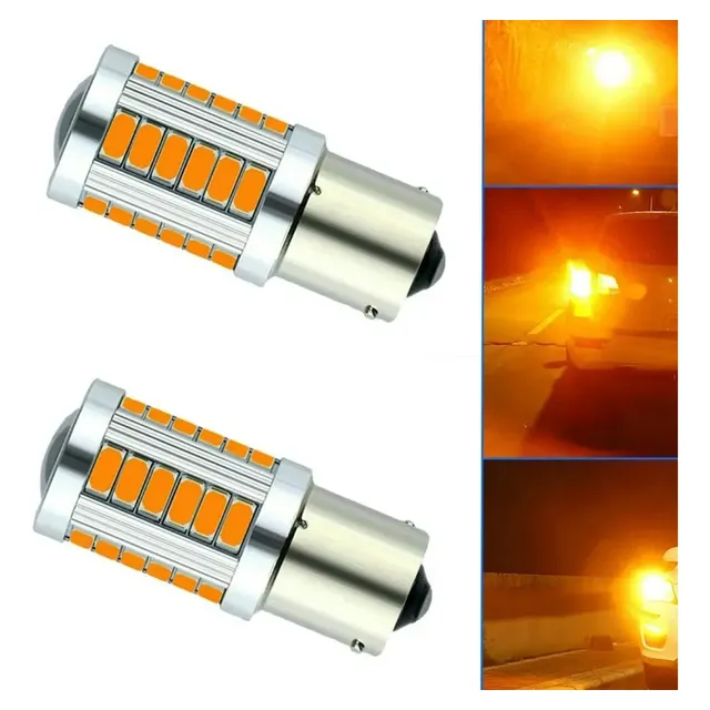 Kit De Luces Led Ámbar 150° Viraje Intermitentes Autos