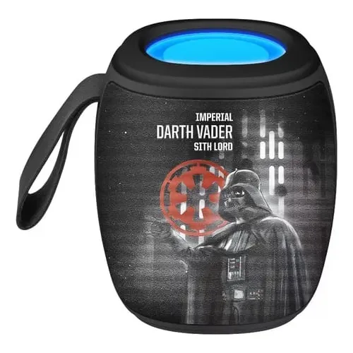 Parlante Portatil Bluetooth Dark Vader  5w Luz Led Negro