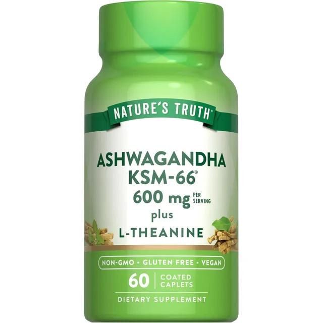 Ashwagandha Ksm-66 600 Mg Nature's Truth 60 Tabletas Sin Sabor