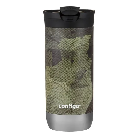 Vaso Termico Acero Inoxidable Contigo Huron Couture 473 Ml Color verde Textured Camo