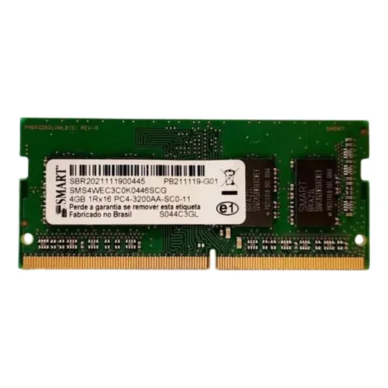 Memória Notebook Smart 4gb Ddr4 3200mhz Sms4wec3c0k0446scg Cor Verde-escuro