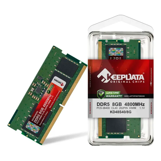 Memória Ram Notebook Ddr5 08gb 4800mhz Keepdata Kd48s40/8g