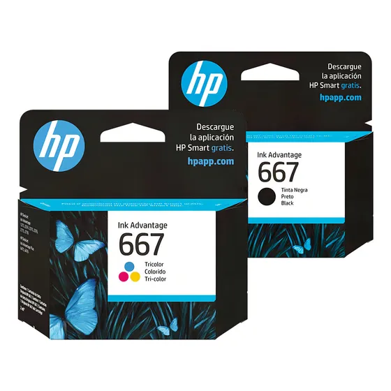 Cartucho de tinta HP 667 Color Black Color 2 ml