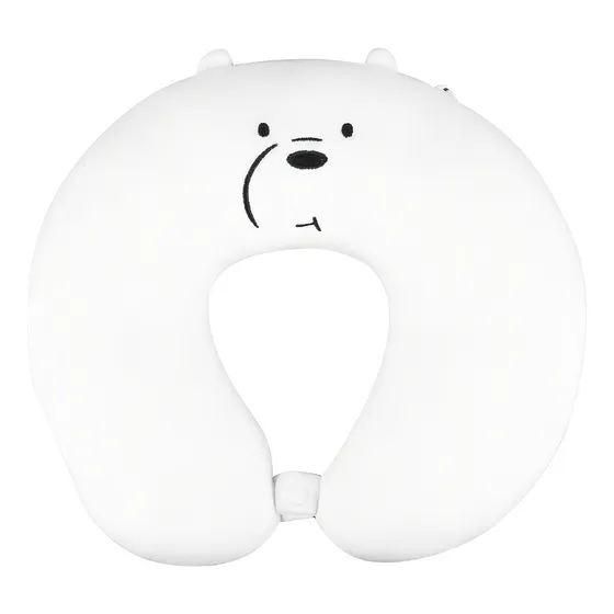 Miniso Almohada We Bare Bears Polar Para Viaje Ajustable Tra Color Blanco