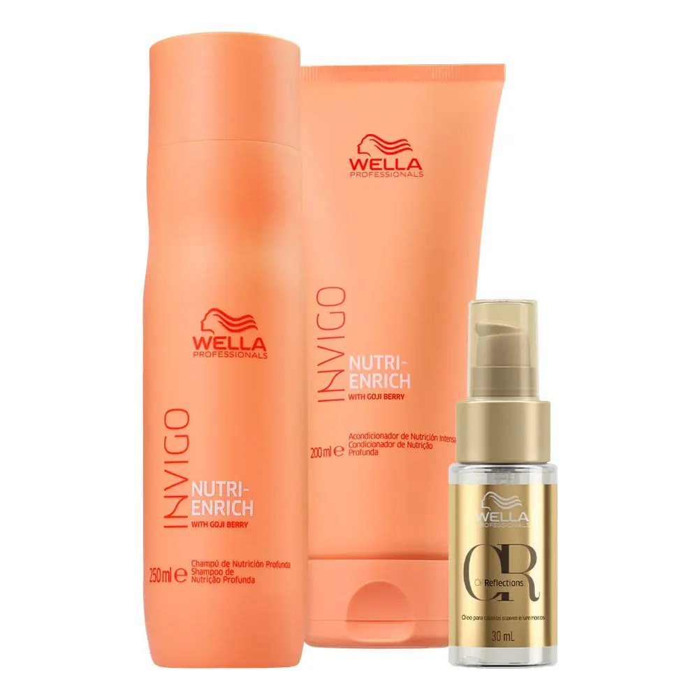 Wella Nutri-enrich Sh 250ml+cond 200ml+oil Reflections 30ml