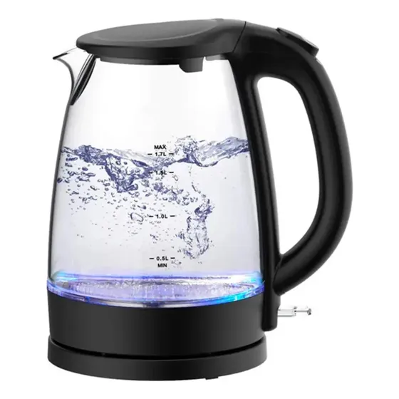 Tetera Eléctrica De Vidrio 1,7 Litros Lotus 1000w