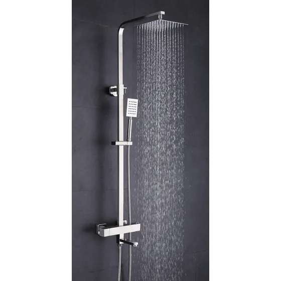 Set Panel De Ducha Para Baño Meraki #8018 Acero Inoxidable