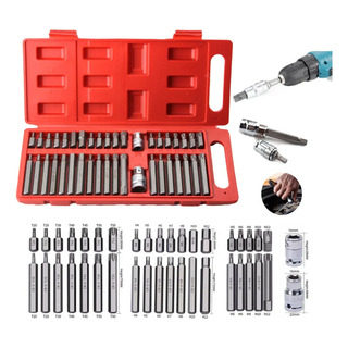 Kit 40 Puntas Torx Hexagonales Herramientas Con Adaptador Kit 40 Puntas Torx Hexagonales Herramientas Con Adaptador