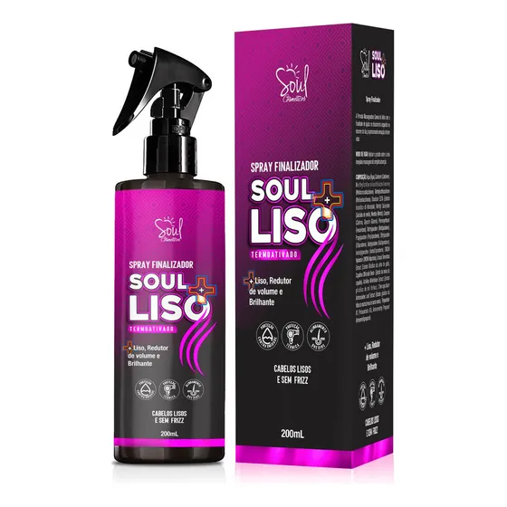 Spray Capilar Soul Mais Liso 200ml - Soul Cosméticos