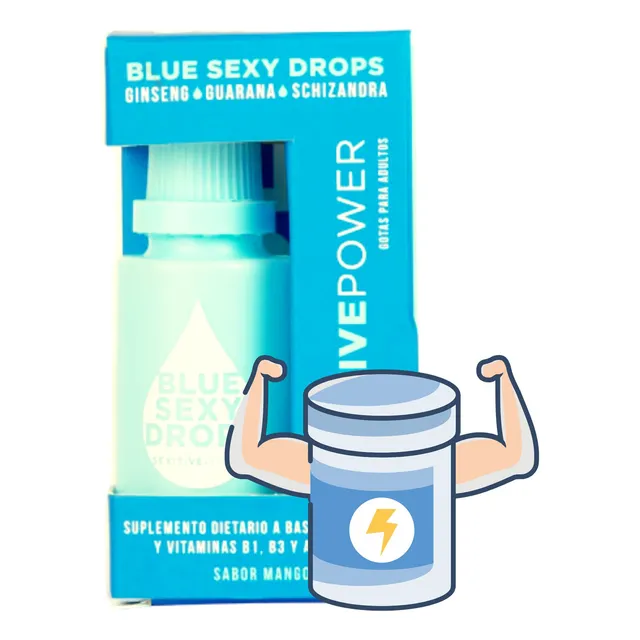 Estimulante Sexual Concentrado Masculino Blue Sexy Drops