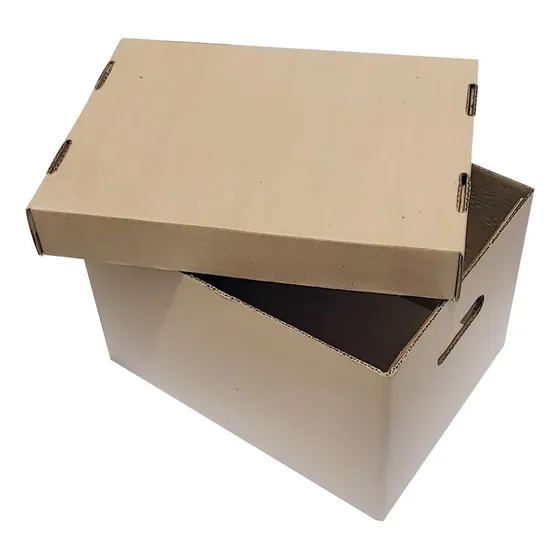 12 Cajas De Cartón X300  Con Tapa Para Archivo R.s