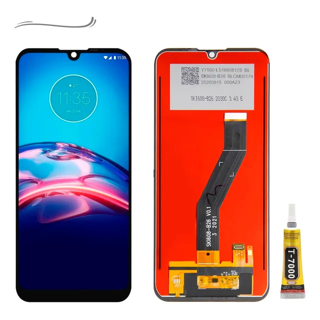 Frontal Tela Display Para Moto E6s E6s Xt2053 2 + Cola