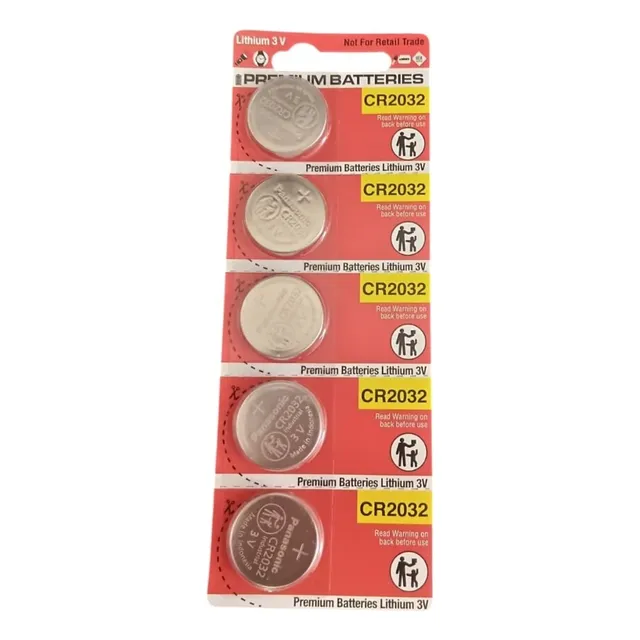 5x Pilas Boton Cr2032 Premium Batteries 3v