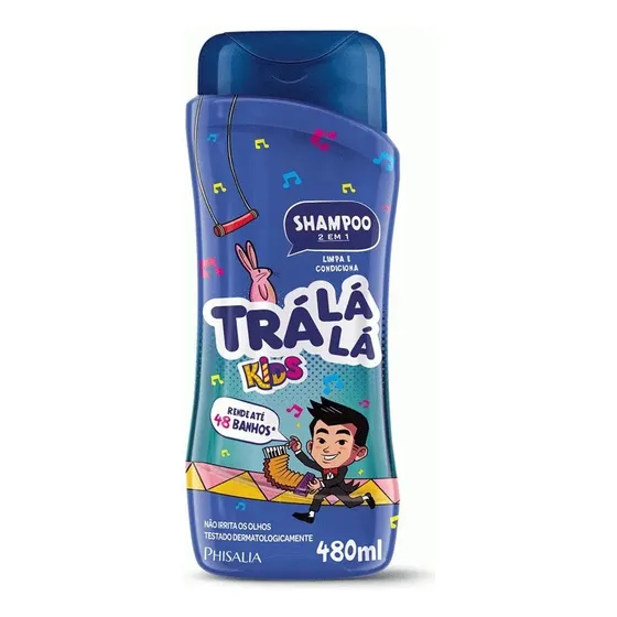 Shampoo Infantil Trá Lá Lá 2 Em 1 480ml Nao Irrita Olhos