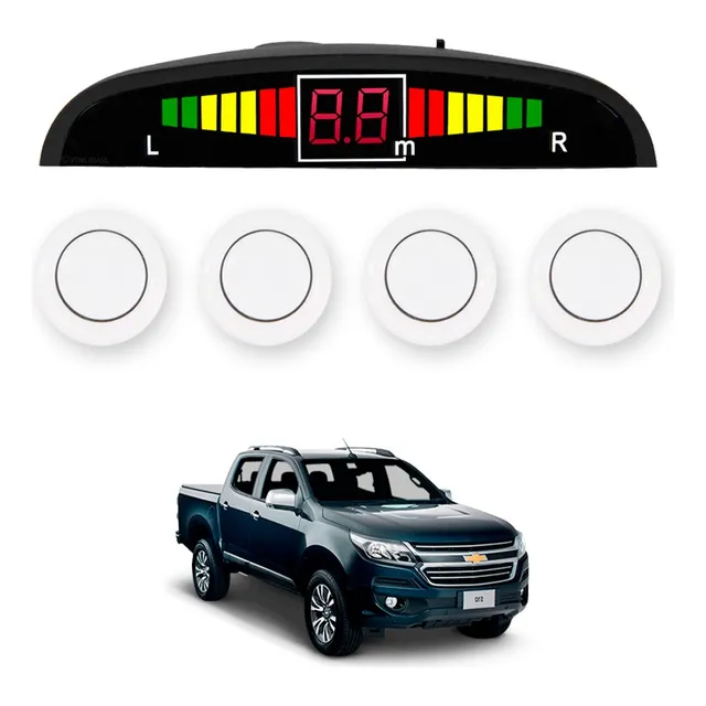 Sensor De Ré Estacionamento Branco Chevrolet S10 2019 2020
