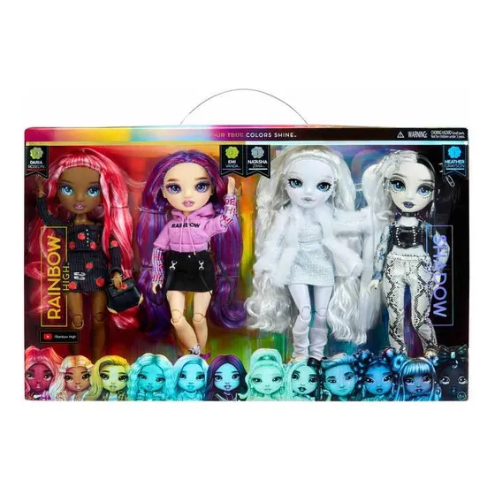 Rainbow High & Shadow High Fashion Doll Set 4pk
