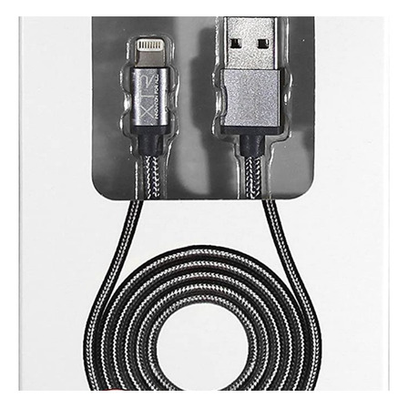 Cabo Mfi Apple Xtrax 1,5m Ponta De Aluminio Cinza Espacial Cabo Mfi Apple Xtrax 1,5m Ponta De Aluminio Cinza Espacial