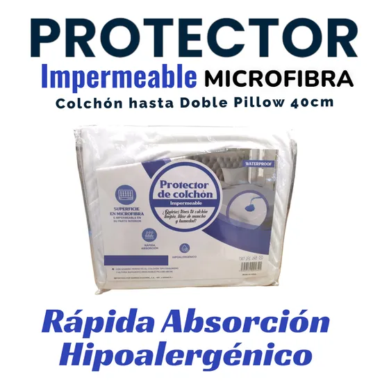 Protector De Colchon Impermeable King Liso Microfibra