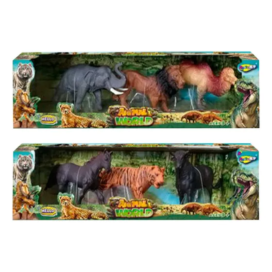 Juguete Infantil Set X 3 Animales Surtido 12 X 8 Cm