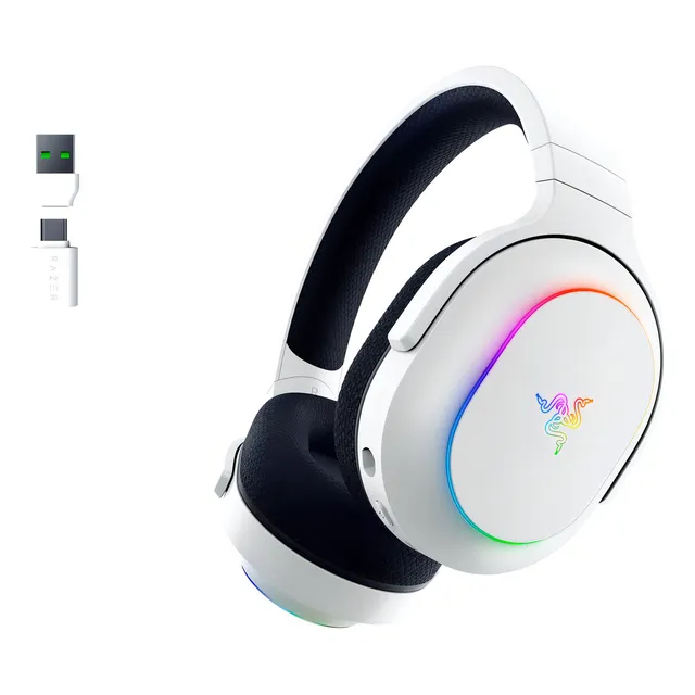 Audífonos Gamer Razer Barracuda X Chroma Multiplataforma Color Blanco