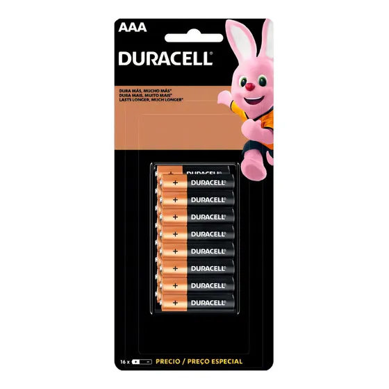 Duracell Pilha Alcalina Aaa Palito Cartela 16 Unidades