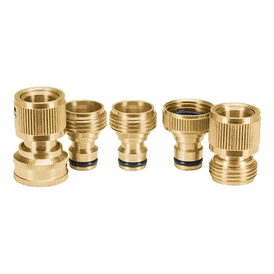 Kit 5 Conector Laton Conexión Rápida Agua P\u002F Karcher Truper Color Dorado | Cuotas sin interés