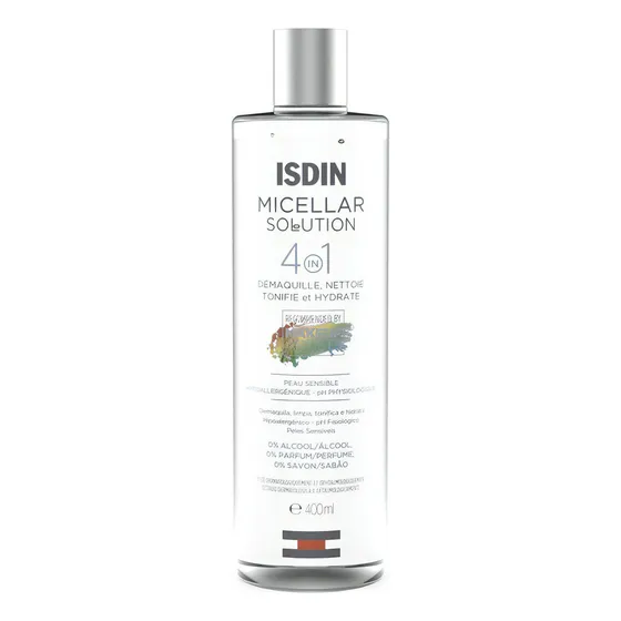 Micellar Solution 4 En 1 Isdin 400 Ml Momento De Aplicación Día/noche Tipo De Piel Todo Tipo De Piel