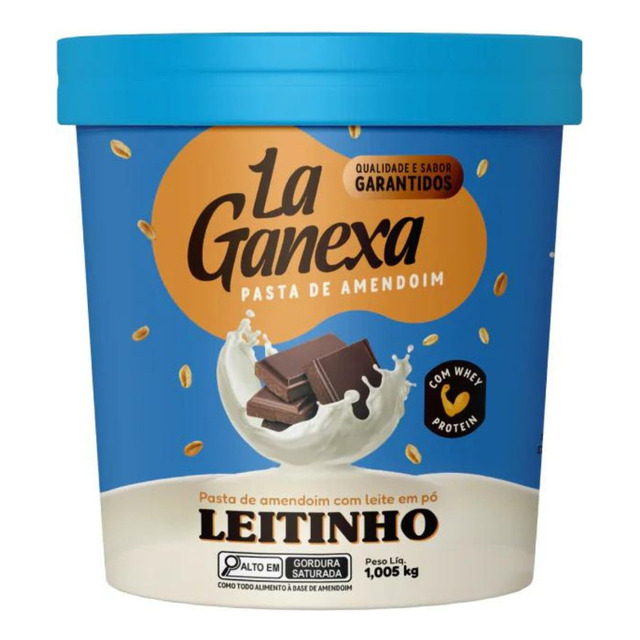 Pasta De Amendoim La Ganexa Sabor Leitinho 1,005kg Pasta De Amendoim La Ganexa Sabor Leitinho 1,005kg