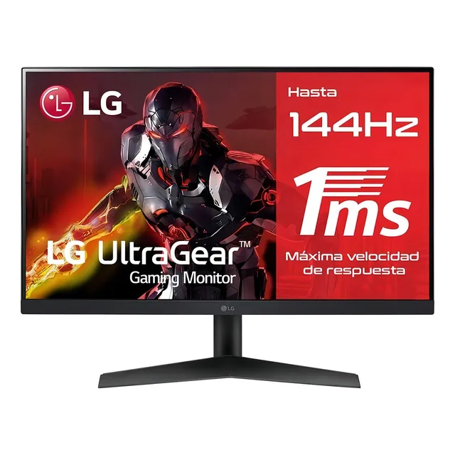 Monitor Gamer LG con pantalla de 23.8" 144Hz y resolución Full HD