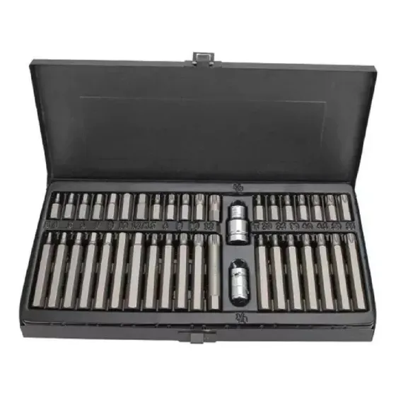 Hapemein®  Kit Puntas Torx Y Hexagonales Modelo Con Adaptador 40 Piezas