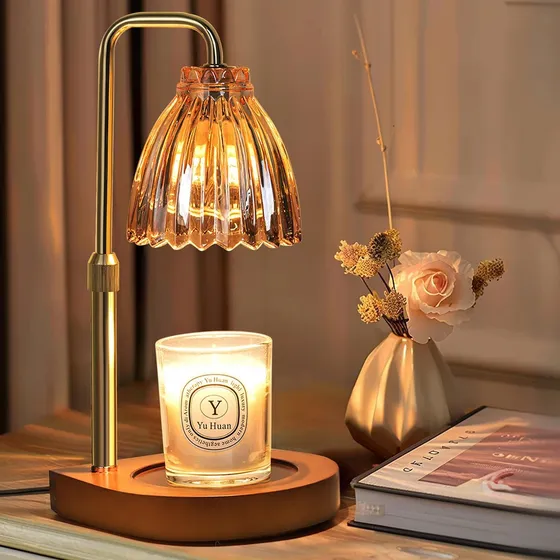 Lámpara Calentadora De Velas Aromáticas Regulable Con Tempor