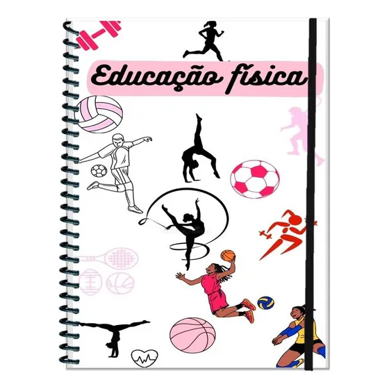 Caderno Educação Física Mod. 08 - 13x19cm