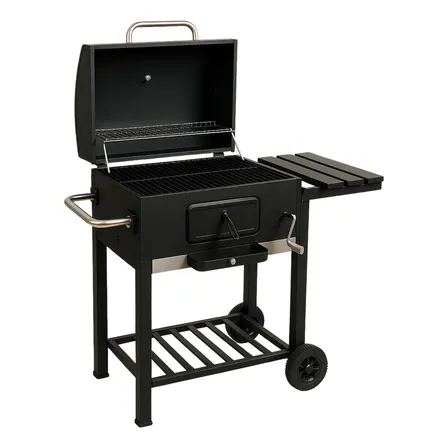 Asador De Carbon 24 Heavy Duty Portatil Negro Parrilla Carne