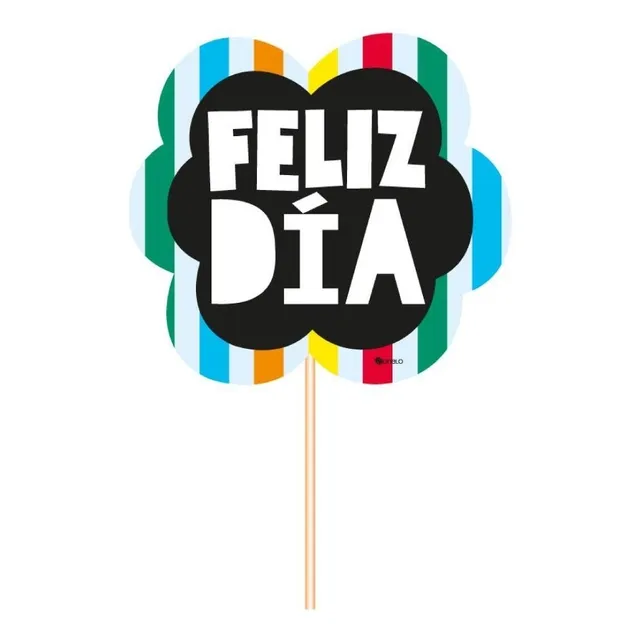 Photocall O Hablador Grande Feliz Dia X 12 Unidades 