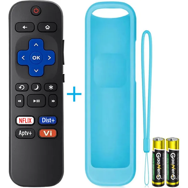Control Remoto para Roku TCL Hisense Atvio Sansui Aiwa Hkpro Daewoo Philips Polaroid Onn Sharp JVC RCA Element Insignia Hitachi Sanyo Westinghouse Smart TV