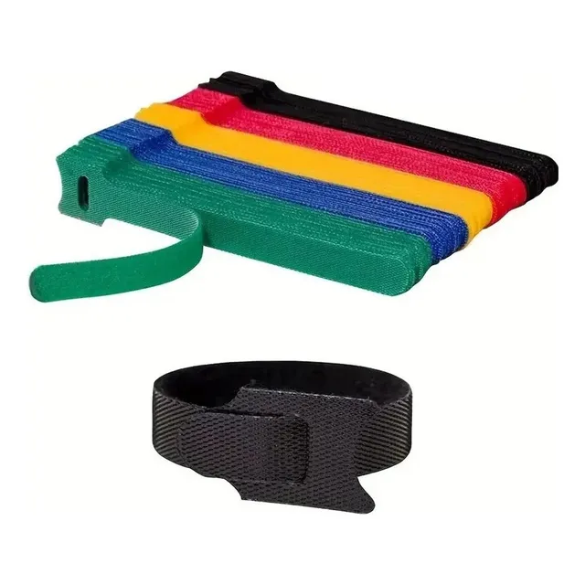 50 Unidades Velcro Doble Faz Organizador Amarra Cables Etc