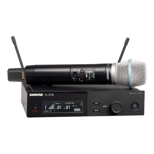 Micrófono Inalámbrico Digital Shure Slxd24-b87a Color Negro