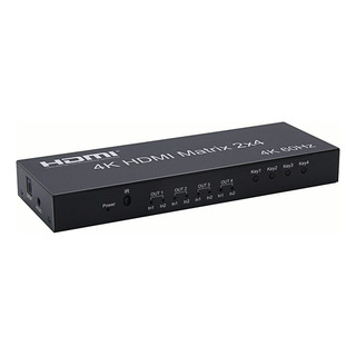 Hdmi Matrix 2 X 4 4k @ 60hz Hdr 2.0 Conmutador Splitter Hdmi Matrix 2 X 4 4k @ 60hz Hdr 2.0 Conmutador Splitter