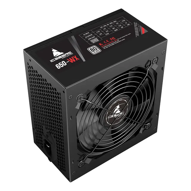 Fuente De Poder Iceberg 650wx Color Negro 650w 80+ White