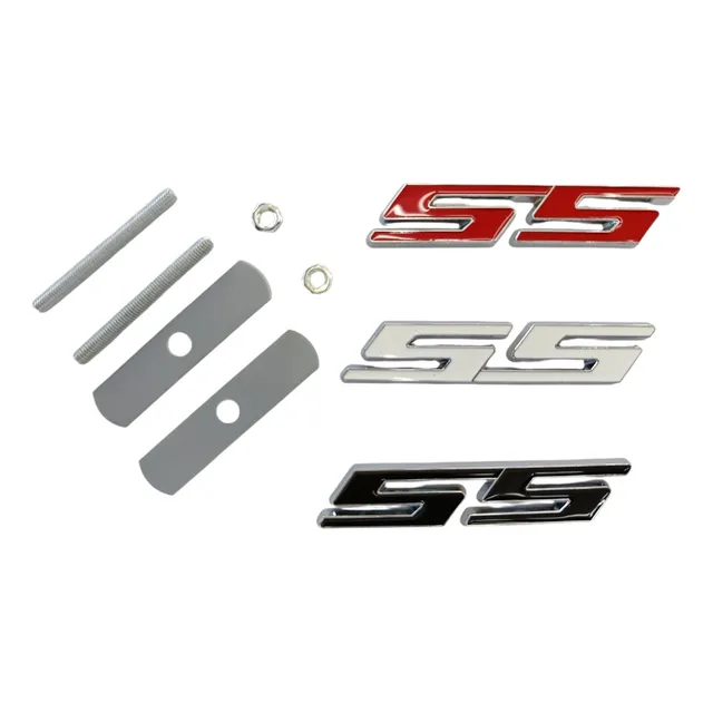 Emblema Ss Parrilla Rojo/ Blanco/ Negro Pequeño
