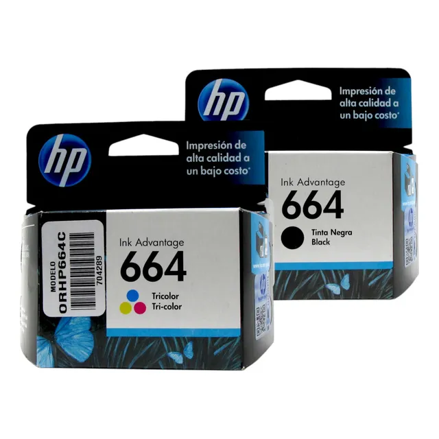 Kit Cartuchos Hp 664 Para 1115 2136 2676 3636 3776 3790 4676