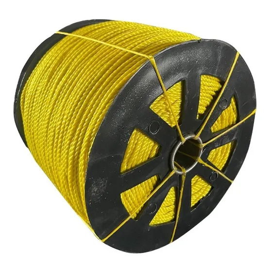 Cuerda Soga Amarilla De Polipropileno 4 Mm Rollo 10 Kg